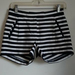 J Crew striped sailor shorts size 00